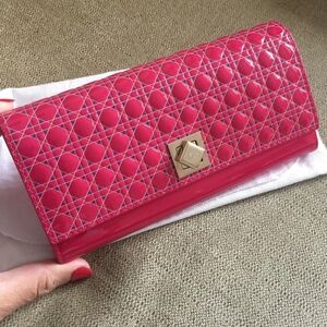 BNWT Lady Dior purse / clutch bag in patent leather